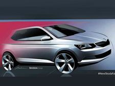 2015 സ്‌കോഡ ഫാബിയയുടെ സ്‌കെച്ച് വെളിച്ചത്ത്