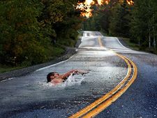 റോഡുകളിലെ ത്രിമാന ചിത്രങ്ങള്‍