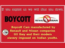 നിസ്സാന്‍-റിനോ കാറുകള്‍ വാങ്ങരുതെന്ന് ആം ആദ്മി ആഹ്വാനം