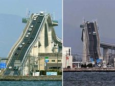 ഈ പാലമൊന്ന് കയറിപ്പറ്റണമെങ്കിൽ ചില്ലറ ധൈര്യംപ്പോര ഡ്രൈവർമാരെ...