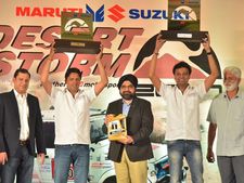 മാരുതി ഡസേർട് സ്റ്റോം വിജയികൾ സുരേഷ് റാണ, ആർ നടരാജ്...