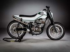 റോയല്‍ എന്‍ഫീല്‍ഡിനെ ഫ്‌ളാറ്റ് ട്രാക്കറാക്കിയാല്‍ എന്താകും അവസ്ഥ?