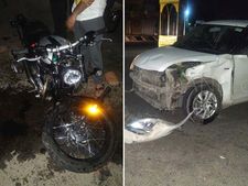 വീണ്ടും അതിവേഗ അപകടം; ട്രയംഫ് ബോണവില്‍ ബോബര്‍ അപകടത്തിൽ തകര്‍ന്നു