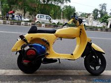 ഇത് കഫെ റേസറായി മാറിയ എല്‍എംഎല്‍ സ്‌കൂട്ടര്‍!