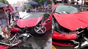 പിടിച്ചു നിര്‍ത്താന്‍ കഴിഞ്ഞില്ല, ഫെറാറിയില്‍ നാശം വിതച്ച് യുവതി — ഹൃദയം തകര്‍ന്നു കാര്‍ പ്രേമികള്‍