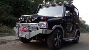 മഹീന്ദ്ര ഥാറാവാന്‍ ശ്രമിച്ച മാരുതി 800 — വീഡിയോ