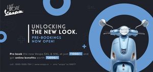 2020 വെസ്പ VXL, SXL മോഡലുകളുടെ ബുക്കിംഗ് ആരംഭിച്ച് പിയാജിയോ