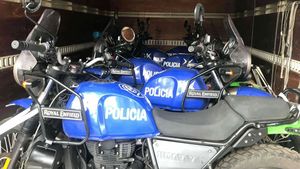 അര്‍ജന്റീന പൊലീസ് സേനയുടെ ഭാഗമായി റോയല്‍ എന്‍ഫീല്‍ഡ് ഹിമാലയന്‍