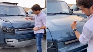 വൈറലാകാന്‍ എന്തും...കോടി രൂപയുടെ കാറിന് ചുറ്റിക കൊണ്ട് ഇൻഫ്ലുവൻസറുടെ ' ബില്‍ഡ് ക്വാളിറ്റി ടെസ്റ്റ്'