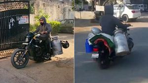 പാല്‍ വിതരണമെല്ലാം വേറെ ലെവല്‍; Harley Davidson-ല്‍ പാല്‍വിതരണം ചെയ്യുന്ന യുവാവിന്റെ വീഡിയോ വൈറല്‍