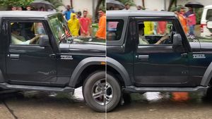 ബിഗ് ബി മഹീന്ദ്ര ഥാറിൽ; വീഡിയോ ഏറ്റെടുത്ത് ആരാധകർ