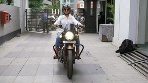 ദിവ്യാങ്ക ത്രിപാഠിയുടെ ടൂവീലർ യാത്ര; മീറ്റിയോർ 350 ഓടിക്കുന്ന വീഡിയോ വൈറൽ