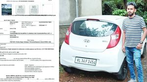 വെറുതേ വീട്ടിൽ കിടക്കുന്ന കാറിന് വരെ ചലാൻ; വെളിവും വെള്ളിയാഴ്ച്ചയും ഇല്ലാത്ത ക്യാമറ