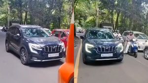 ട്രാഫിക് ജാമിൽ നുഴഞ്ഞ് കയറാൻ ശ്രമിച്ചാൽ ഫലം ഇതാണ്; XUV 7OO -ക്ക് സംഭവിച്ചത് വൈറൽ
