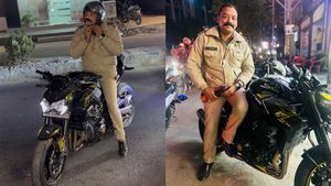 11 ലക്ഷം രൂപയുടെ സൂപ്പര്‍ബൈക്ക് റോഡരികില്‍ കണ്ട പൊലീസുകാരന്‍ ചെയ്തത് കണ്ടോ!  ചുറ്റുമുള്ളവർ വാപൊളിച്ചു പോയി! 