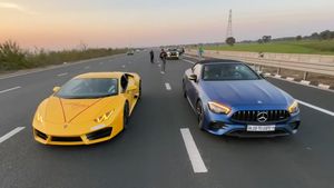 മെർസിഡീസും ലംബോർഗിനിയും കൊമ്പുകോർത്താൽ ആരു വിജയിക്കും, വൈറൽ വീഡിയോ കാണാം