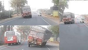 ഇതിപ്പോ തെറ്റ് ഓട്ടോക്കാരൻ്റെയോ ലോറിക്കാരൻ്റെയോ, വീഡിയോ കാണുമ്പോൾ മനസിലാകും