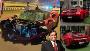 അപകടത്തില്‍ തകര്‍ന്ന 9 കോടിയുടെ കാര്‍ വീണ്ടും പണിതിറക്കി! ഇതൊക്കെ അംബാനിക്കേ പറ്റൂ...