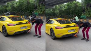 റോക്കി ഭായ് ആവാൻ നോക്കിയതാ... സൈലൻസറിൽ  വെച്ച് സിഗരറ്റ് കത്തിച്ച ഇൻഫ്ലുവന്‍സര്‍ക്ക് സംഭവിച്ചത്