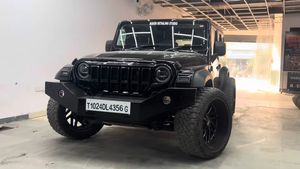 ADAS സിസ്റ്റം ഒക്കെ വർക്കിംഗ് തന്നെ! മെറ്റൽ ബമ്പറിൽ മാസ് ലുക്കിൽ ആദ്യ ഥാർ റോക്സ്