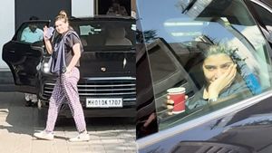 സിനിമ നടി അല്ല പക്ഷേ ഈ സുന്ദരിയെ അറിയാൻ അച്ഛൻ്റെ പേര് കേട്ടാൽ മതി, പോർഷയിൽ വന്നിറങ്ങിയ ആളെ കണ്ടോ