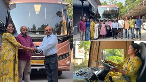 ലോറിയുമായി പോവാത്ത സ്ഥലങ്ങളില്ല, ജെലജ ചേച്ചിയും ഫാമിലിയും ഇനി കാരവാനിൽ; ഉലകം ചുറ്റാൻ കൂട്ടിനെത്തിയ ആളെ കണ്ടോ