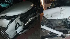 മെയ്ഡ് ഇൻ ഇന്ത്യ ടാ! ഗ്രാൻഡ് വിറ്റാറയിൽ വന്നിടിച്ച ഫോക്സ‌വാഗൺ പോളോയുടെ അവസ്ഥ കണ്ടോ