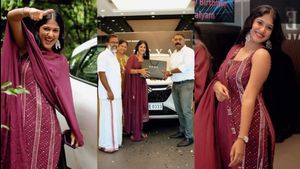 സിനിമയിൽ അഭിനയിക്കാതെ സെലിബ്രിറ്റിയായ സുന്ദരി, കല്യാണിയുടെ യാത്രകൾക്ക് ഇനി മാരുതി ഫ്രോങ്ക്‌സിന്റെ കൂട്ട്