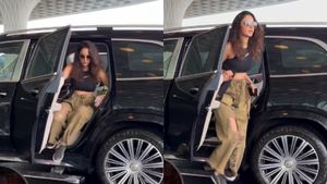 രാമായണത്തിലെ ശൂർപ്പണക, ബോംബ് പടത്തിലെ നായിക എയർപോർട്ടിൽ വന്നിറങ്ങിയത് ബെൻസിന്റെ എസ്‌യുവിയിൽ