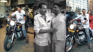 14 വർഷം മുമ്പ് അച്ഛൻ പറഞ്ഞ ബുള്ളറ്റ്, സർപ്രൈസായി വാങ്ങിക്കൊടുത്ത് മകൻ! കണ്ണുനിറഞ്ഞ് സോഷ്യൽ മീഡിയ