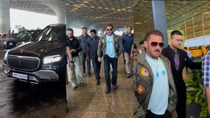 ബുള്ളറ്റ് പ്രൂഫ് മെയ്ബാക്കിൽ വന്നിറങ്ങി 'ഭായ്‌ജാൻ'; അകമ്പടിക്കും ആഡംബര എസ്‌യുവികൾ