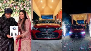 ഒരു 'ഞെട്ടിക്കൽ' കല്ല്യാണം! വരൻ നൽകിയത് 92 ലക്ഷത്തിന്റെ BMW കാർ