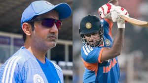 സഞ്ജു ഔട്ടായപ്പോള്‍ ഗംഭീര്‍ ഞെട്ടി, ഒരാള്‍ ചിരിച്ചു!! ഇഷാനല്ല; ഡഗൗട്ടില്‍ സംഭവിച്ചതറിയാം