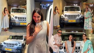 അച്ഛന്‍ പറഞ്ഞു, മകള്‍ കേട്ടു; ബിഎംഡബ്ല്യുവിന് പിന്നാലെ പുത്തന്‍ ഥാര്‍ റോക്‌സ് വാങ്ങി 'വെറും വര്‍ഷ'