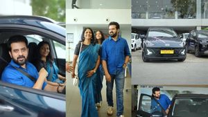 'ഒരാളെ കൂടെ കൂട്ടി' സർക്കാർ ജോലിക്കാരനായ സീരിയൽ താരം, പുതിയ കാർ വാങ്ങിയ സന്തോഷത്തിൽ സാജനും ഭാര്യയും