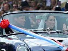 ராணி எலிசபெத்தின் ரோல்ஸ் ராய்ஸ் காரில் வந்தார் மணமகள் கேட் மிடில்டன்