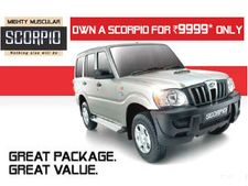 குறைந்த மாதத்தவணையில் ஸ்கார்ப்பியோ வாங்கும் வாய்ப்பு: மஹிந்திரா வழங்குகிறது