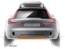 அடுத்த தலைமுறை வால்வோ எக்ஸ்சி90 கூபே மாடலின் ஸ்கெட்ச் வெளியீடு