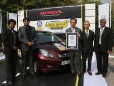 400 நகரங்கள், 23,800கிமீ பயணம்... ஹோண்டா அமேஸ் கின்னஸ் சாதனை