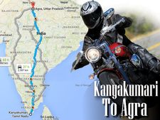 2,500 கிமீ தூரத்தை 40 மணிநேரத்தில் பைக்கில் கடந்த கோவை கல்லூரி மாணவர்!