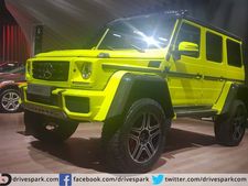 அதி உயரமான மெர்சிடிஸ் ஜி வேகன் 500 4x4 ஸ்குயர்ட் எஸ்யூவி, 2016 டெல்லி ஆட்டோ எக்ஸ்போவில் அறிமுகம்