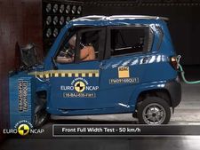 பஜாஜ் கியூட் குவாட்ரிசைக்கிளுக்கு யூரோ என்கேப் கிராஷ் டெஸ்ட்டில், 1 ஸ்டார் ரேட்டிங்