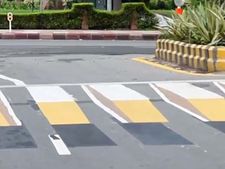 டெல்லியில் முதல் முப்பரிமாண வேகத்தடை... பலன் தருமா?