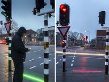 ஸ்மார்ட்போன்களுக்கு அடிமையானவர்களுக்கான விஷேச டிராஃபிக் சிக்னல்!