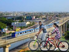 சென்னை மெட்ரோ ரயில் பயணிகளுக்கு  விரைவில் இலவச சைக்கிள் சேவை..!!