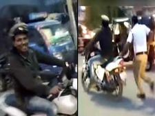 போலீஸ் பைக்கை திருடி வேடிக்கை செய்த போதை ஆசாமி; படாதபாடுப்பட்ட பைக்கை தொலைத்த காவலர்..!!