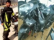 ரூ.50,000 விலையில் ஹெல்மெட் அணிந்திருந்த பைக்கர் சாலை விபத்தில் மூளை செயலிழந்து பலி..!!