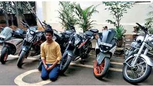 கோவா கேசினோக்களில் சூதாடுவதற்காக வடிவேலு ஸ்டைலில் பைக்குகளை திருடிய 20 வயது வாலிபர் சிக்கினார்..