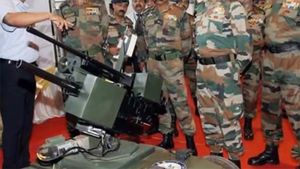 பாகிஸ்தான் தீவிரவாதிகளுக்கு சிம்ம சொப்பனமாக திகழும் இந்திய ராணுவத்தின் அதிநவீன ரோபோ..
