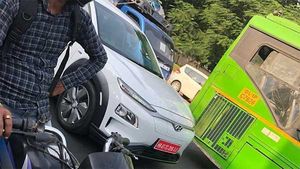 ஹூண்டாய் கோனா எலெக்ட்ரிக் கார் இந்தியாவில் சோதனை!